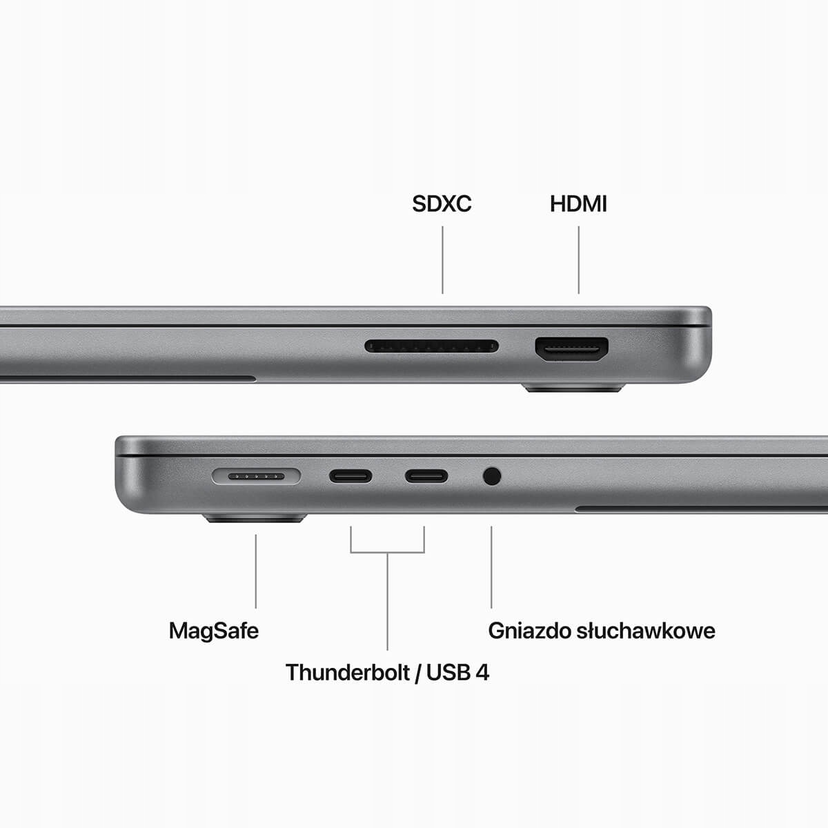 thumb Laptop Apple MacBook Pro 14 M3 14 " Apple M 8 GB / 512 GB szary OUTLET (Powystawowy)
