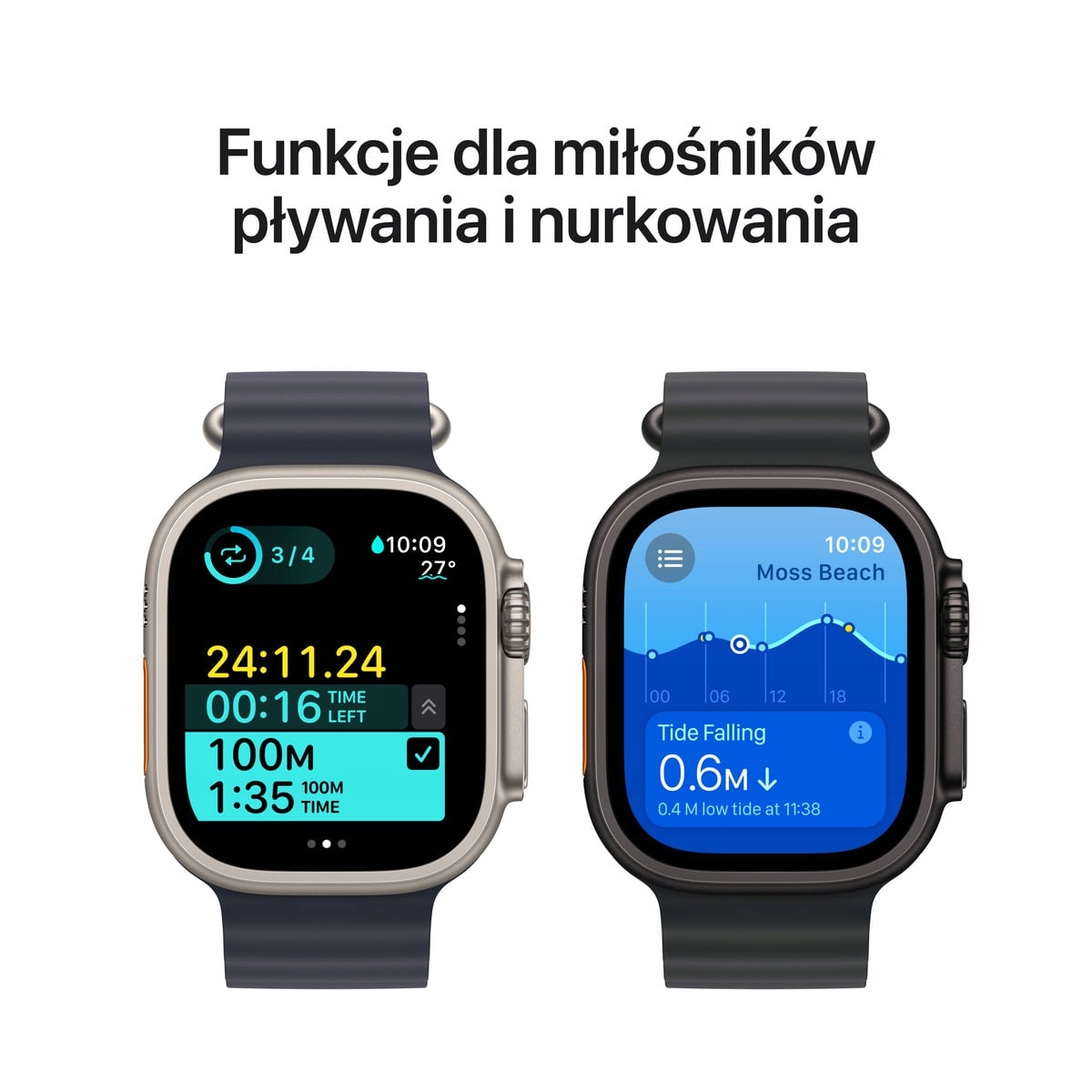 thumb Smartwatch Apple Watch Ultra 2 czarny z paskiem Sport Loop M/L OUTLET (Powystawowy)