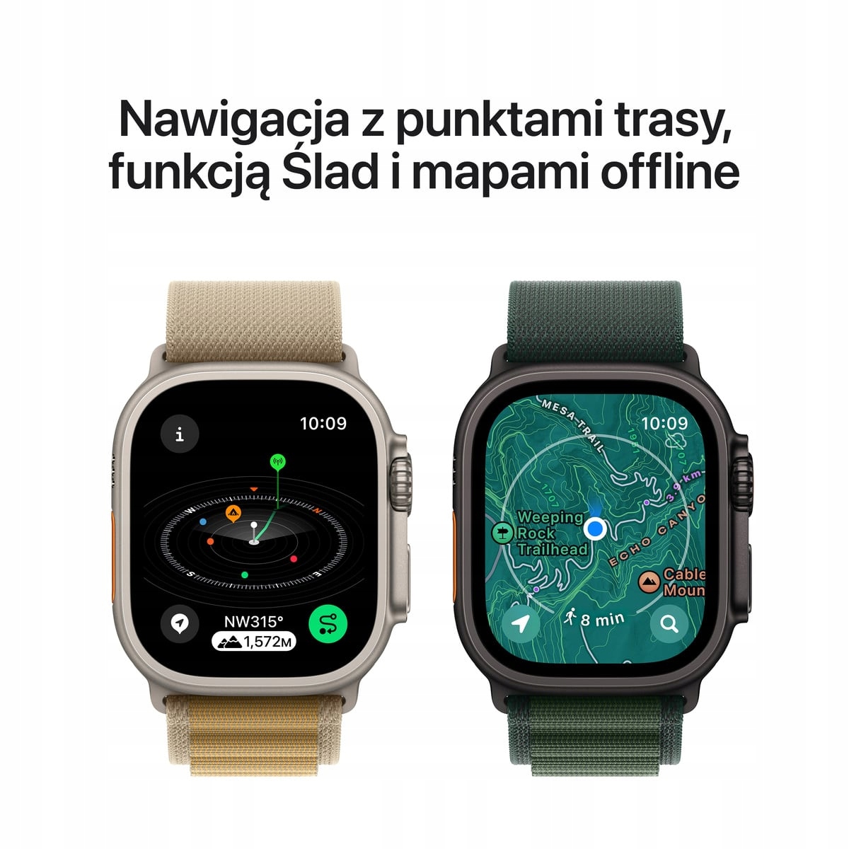 thumb Smartwatch Apple Watch Ultra 2 czarny z paskiem Sport Loop M/L OUTLET (Powystawowy)