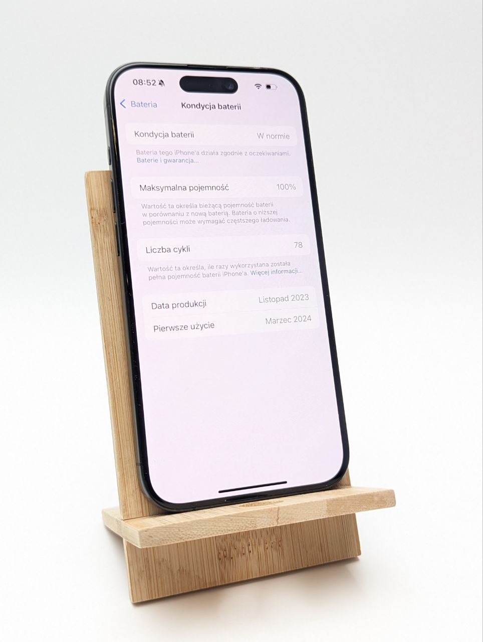 thumb Smartfon Apple iPhone 15 Pro 8 GB / 256 GB czarny|eSim (Powystawowy)