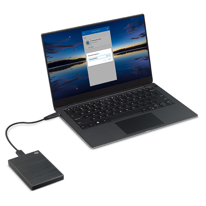 thumb Dysk zewnętrzny HDD Seagate Backup Plus Slim 2TB zestaw