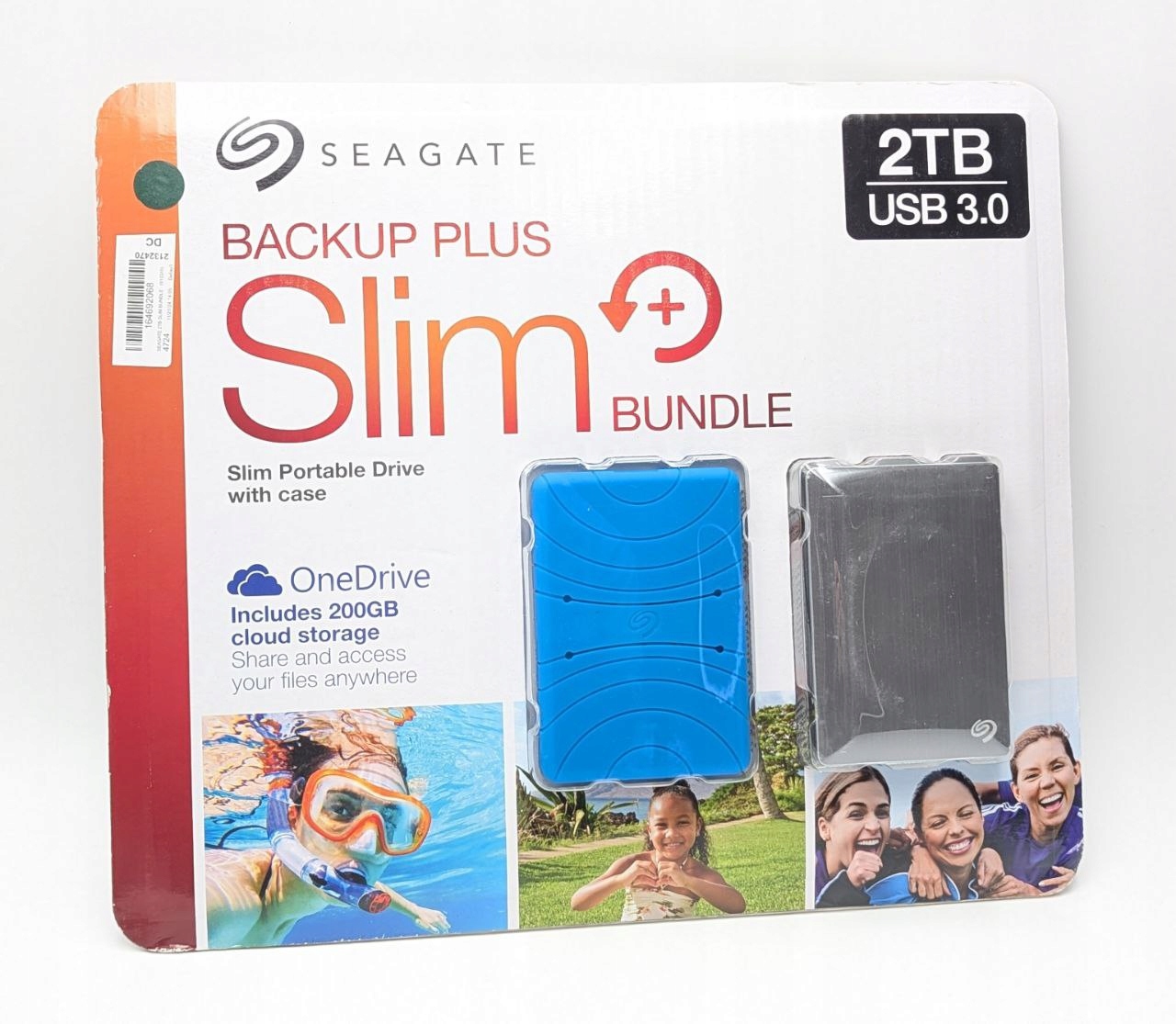 thumb Dysk zewnętrzny HDD Seagate Backup Plus Slim 2TB zestaw
