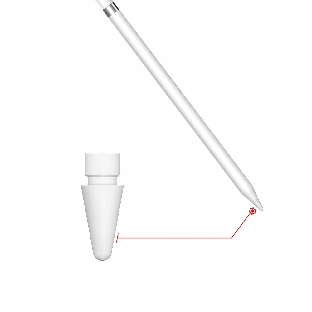 thumb Końcówka rysika Apple do Apple Pencil ( zestaw 4 szt.) (Powystawowy)