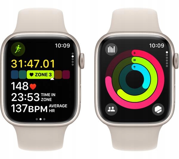 thumb Smartwatch Apple Watch Series 9 GPS 45mm beżowy z paskiem S/M OUTLET (Powystawowy)