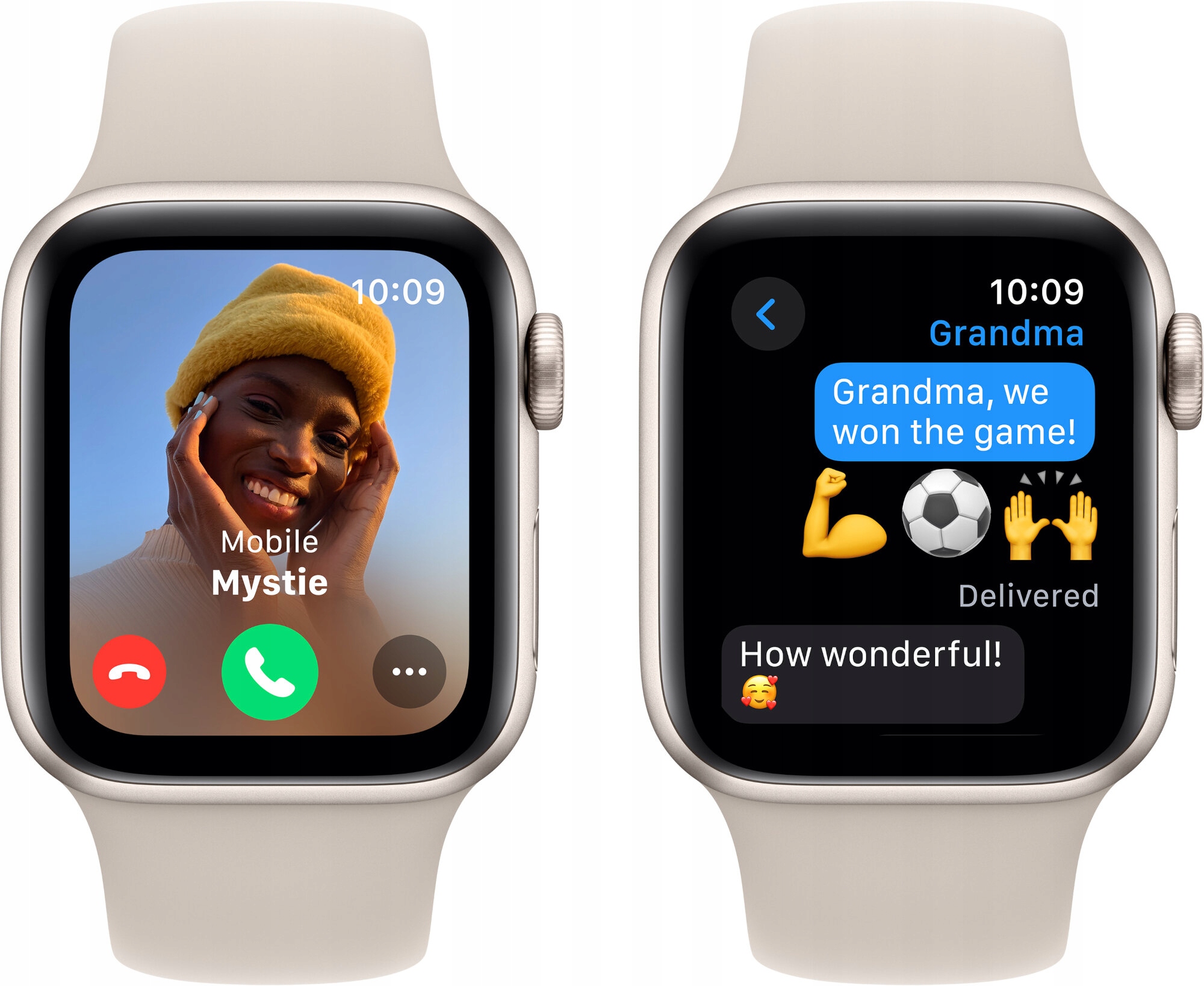thumb Smartwatch Apple Watch SE (2nd Gen) GPS 40 mm beżowy z paskiem S/M