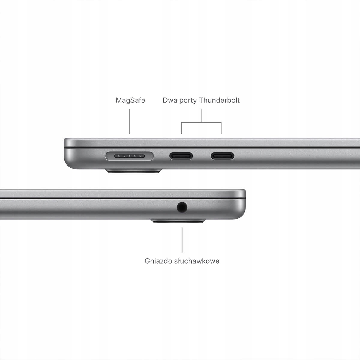 thumb Laptop Apple MacBook Air 13 M3 Apple M 16 GB / 512 GB Gwiezdna szarość