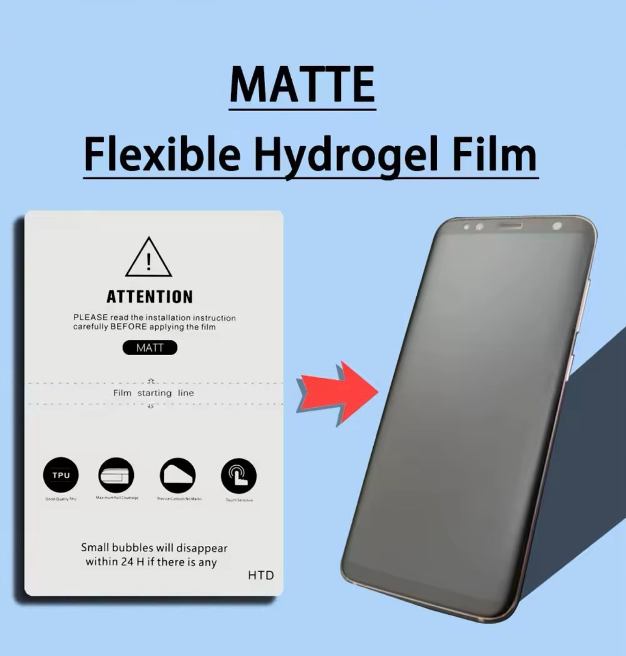 thumb Montaż folii hybrydowej na przód i tył telefonu na iPhone Samsung Pixel