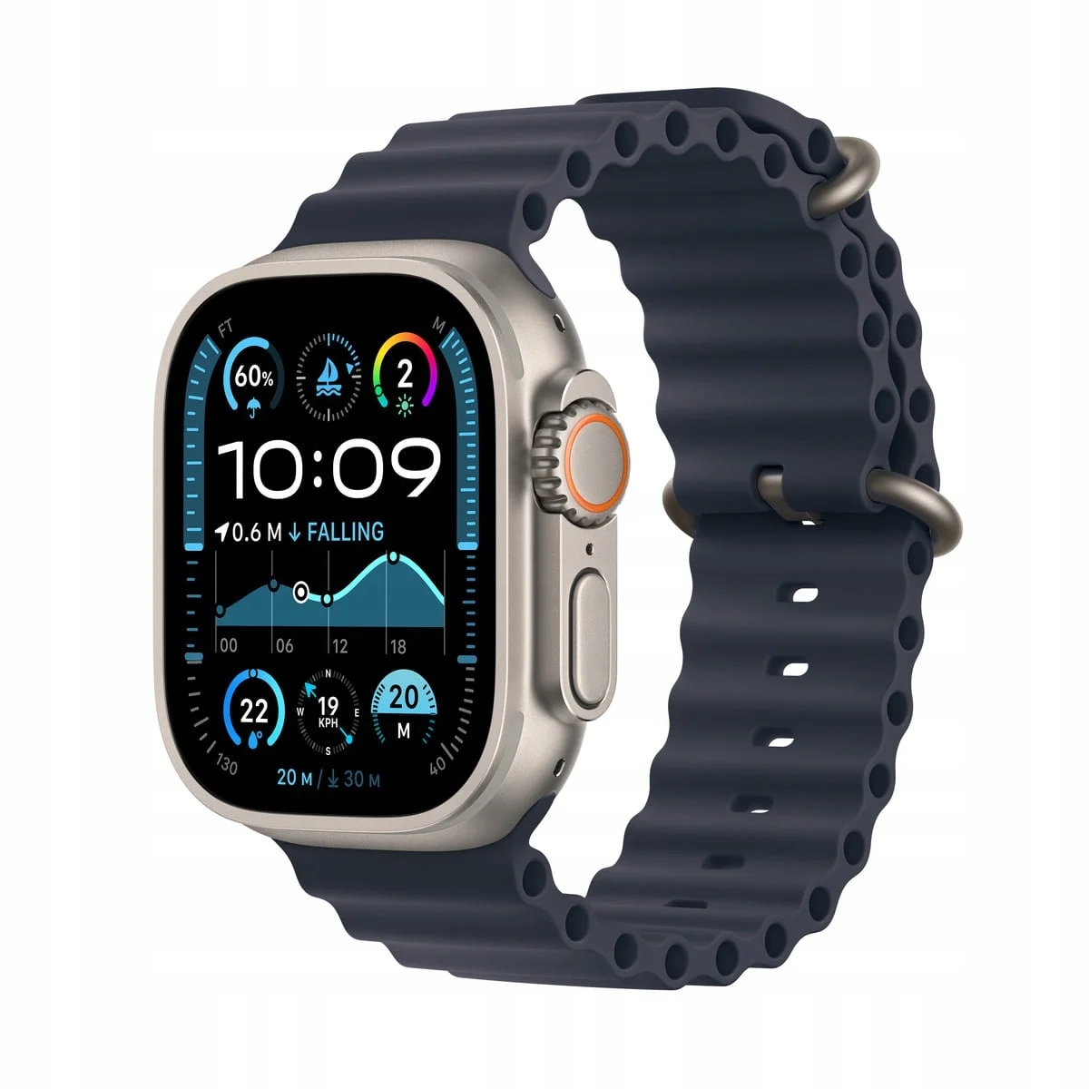 thumb Smartwatch Apple Watch Ultra 2 z paskiem Ti Navy Ocean Band