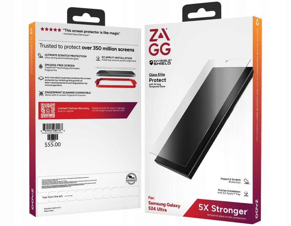 thumb Szkło hartowane Zagg Invisible Shield do Samsung Galaxy S24 Ultra