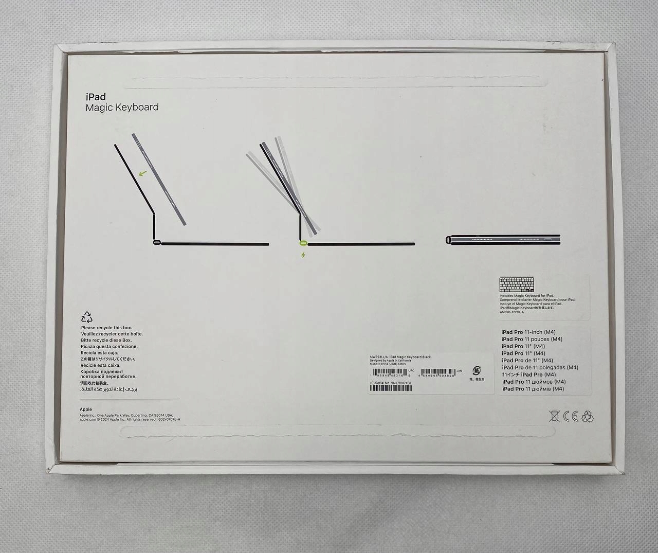 thumb Klawiatura Apple do Apple iPada Pro 11 M4 Magic Keyboard czarna USA (Powystawowy)