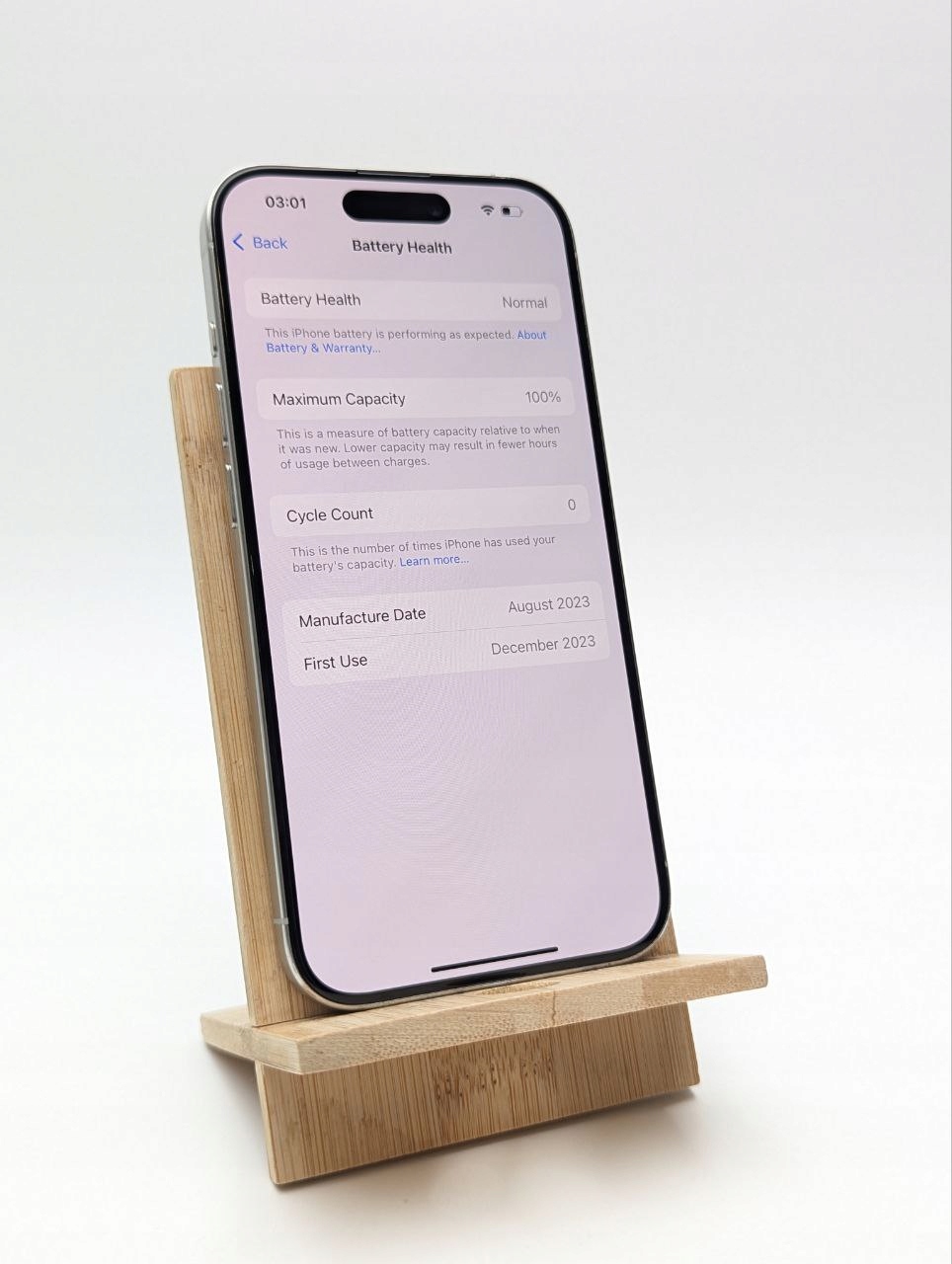thumb Smartfon Apple iPhone 15 Pro 8 GB / 256 GB 5G biały |eSim|bateria 100% (Powystawowy)