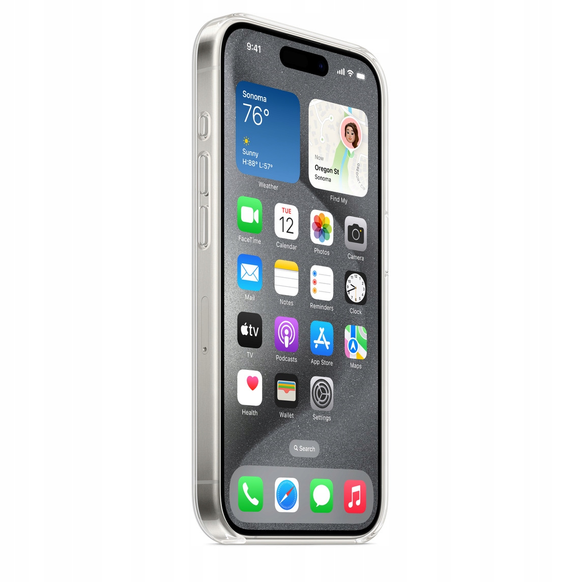 thumb Plecki Apple do Apple iPhone 15 Pro bezbarwny |OUTLET (Powystawowy)