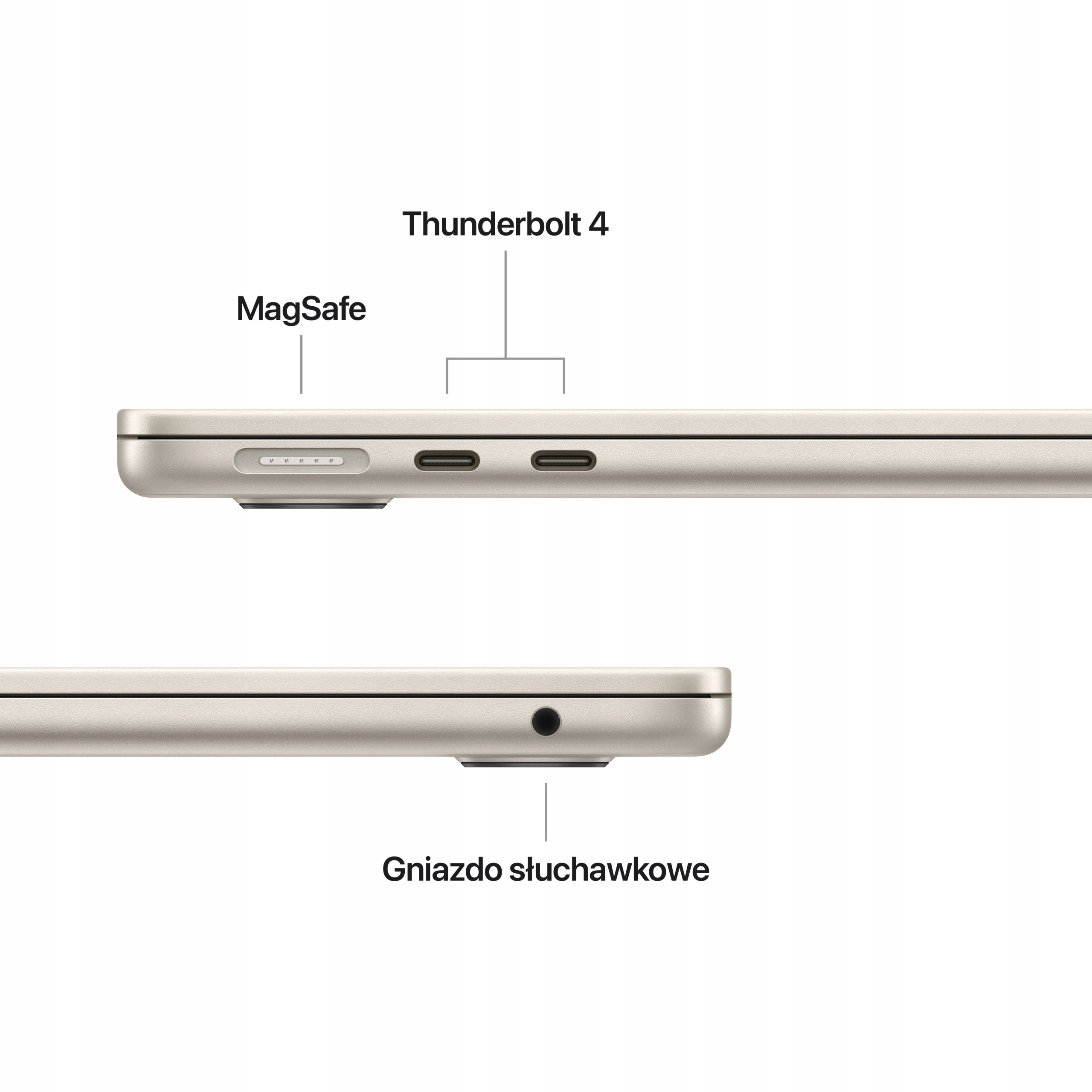 thumb Laptop Apple MacBook Air 13 M4 Apple M 16 GB / 512 GB Księżycowa poświata