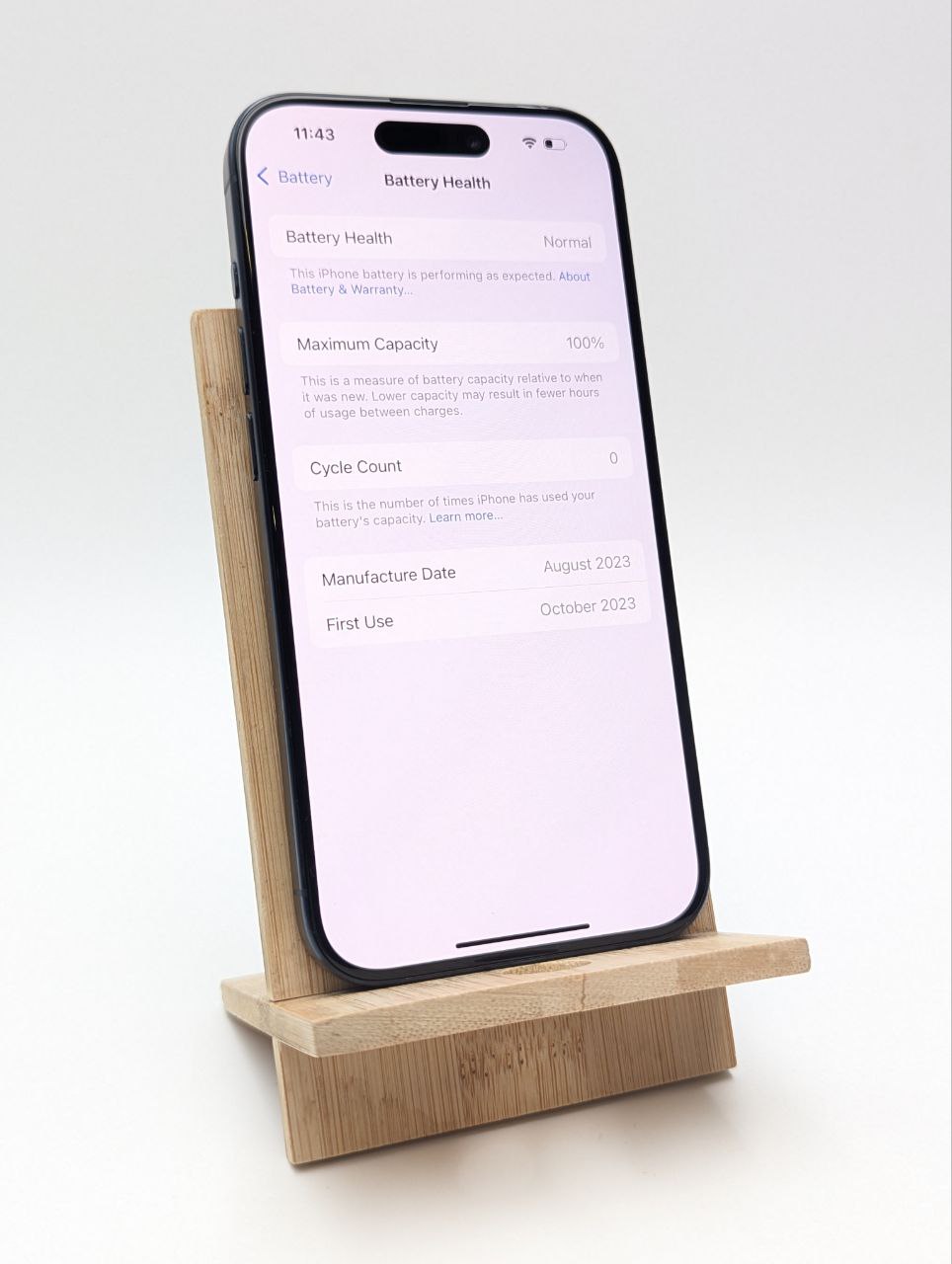 thumb Smartfon Apple iPhone 15 Pro 8 GB / 128 GB 5G niebieski|eSim|bateria 100% (Powystawowy)