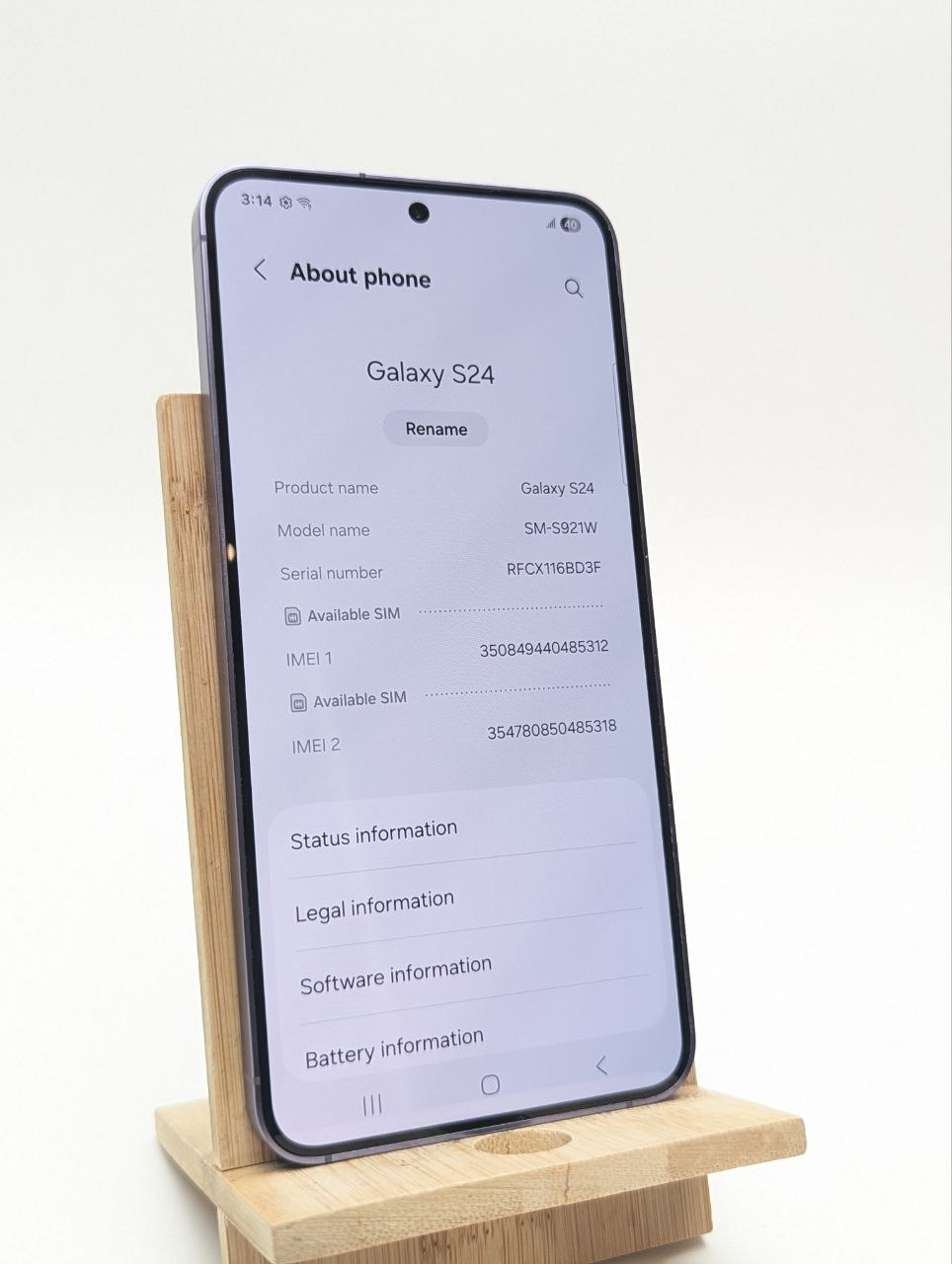 thumb Smartfon Samsung Galaxy S24 8 GB / 256 GB 5G fioletowy (Powystawowy)