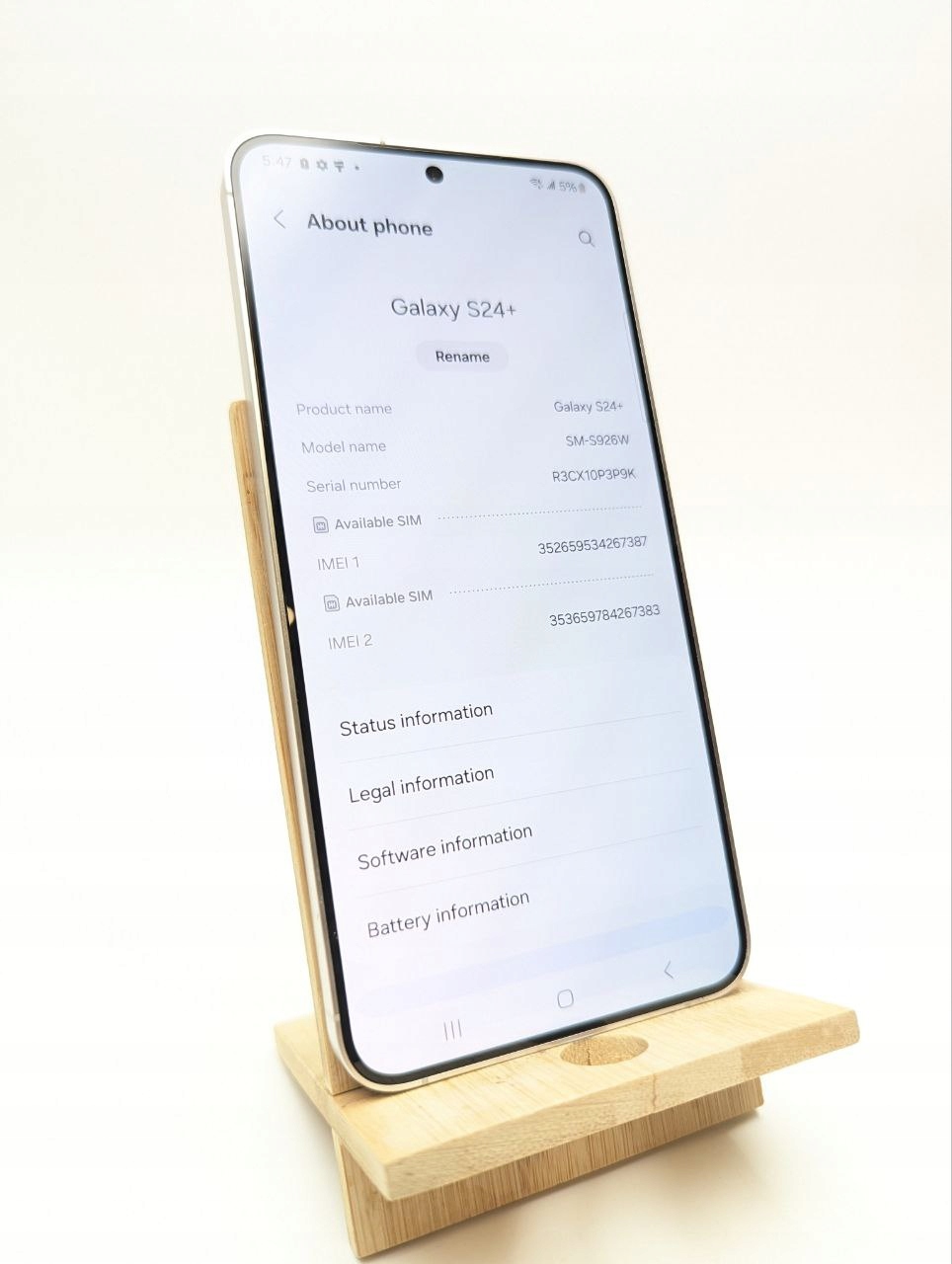 thumb Smartfon Samsung Galaxy S24 Plus 12 GB / 256 GB 5G szary OUTLET (Powystawowy)