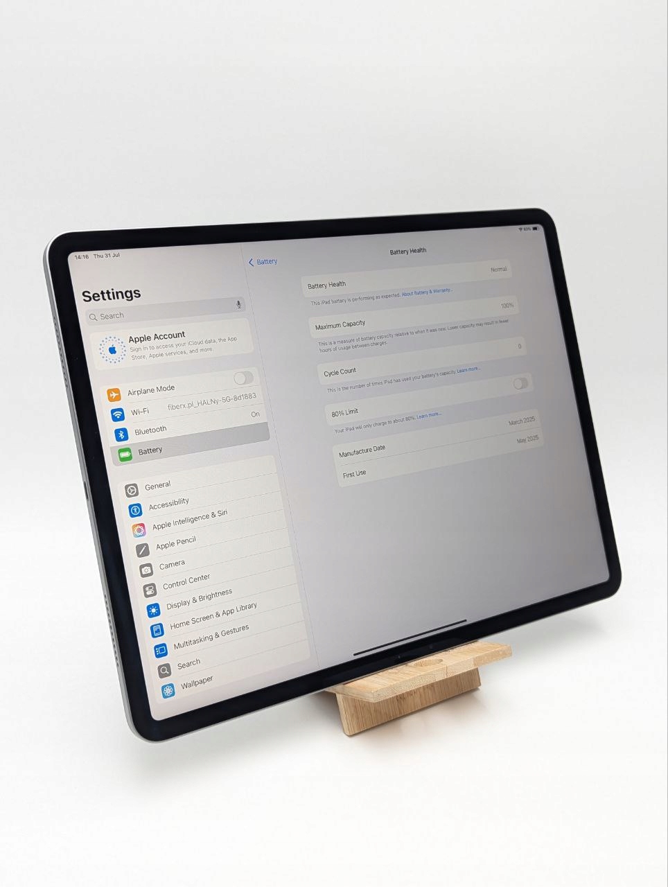 thumb Tablet Apple iPad Air 13 M3 128 GB Gwiezdna Szarość Wi-Fi 2025|OUTLET (Po zwrocie)