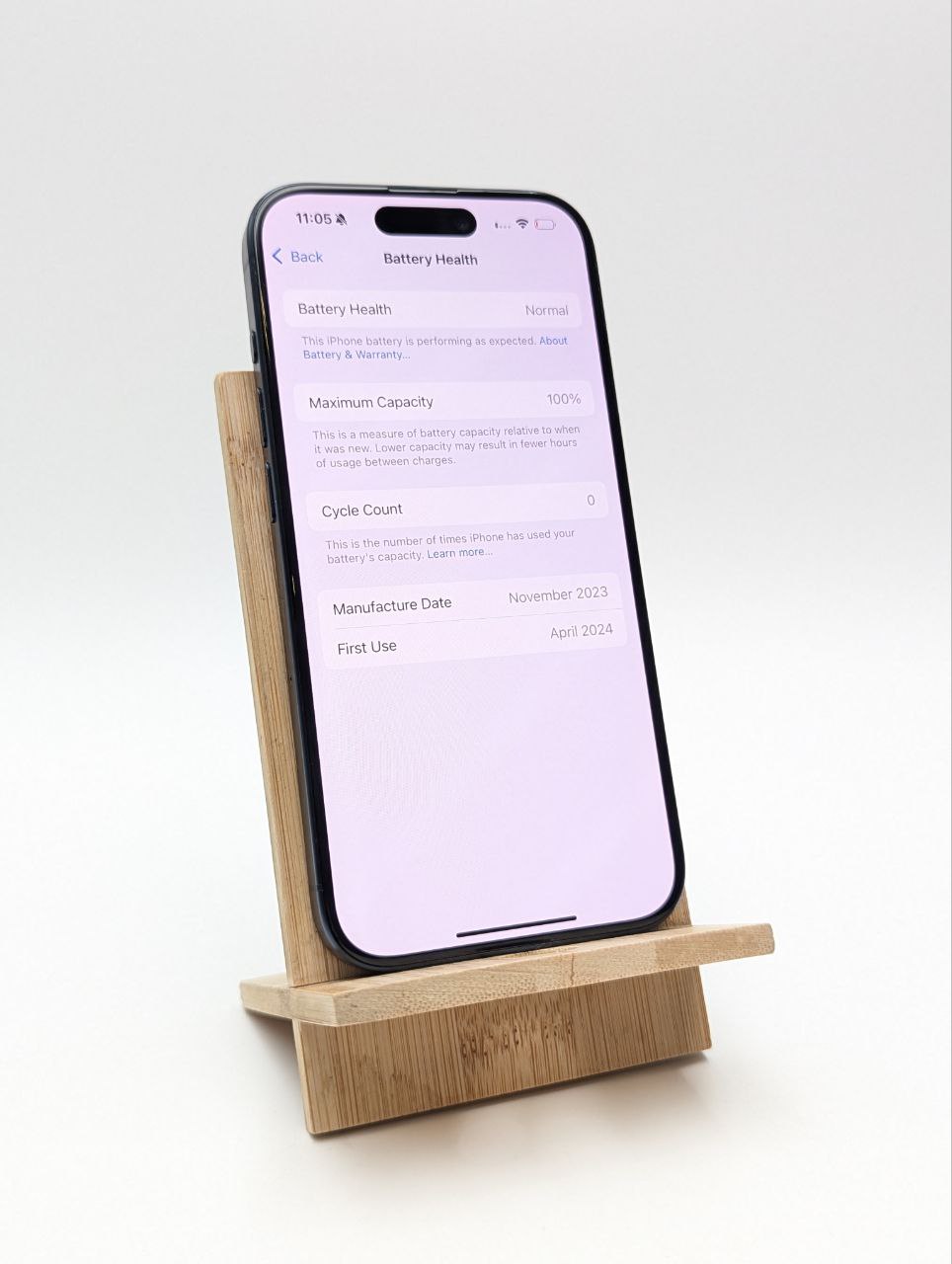 thumb Smartfon Apple iPhone 15 Pro 8 GB / 128 GB 5G niebieski|bateria 100% (Powystawowy)