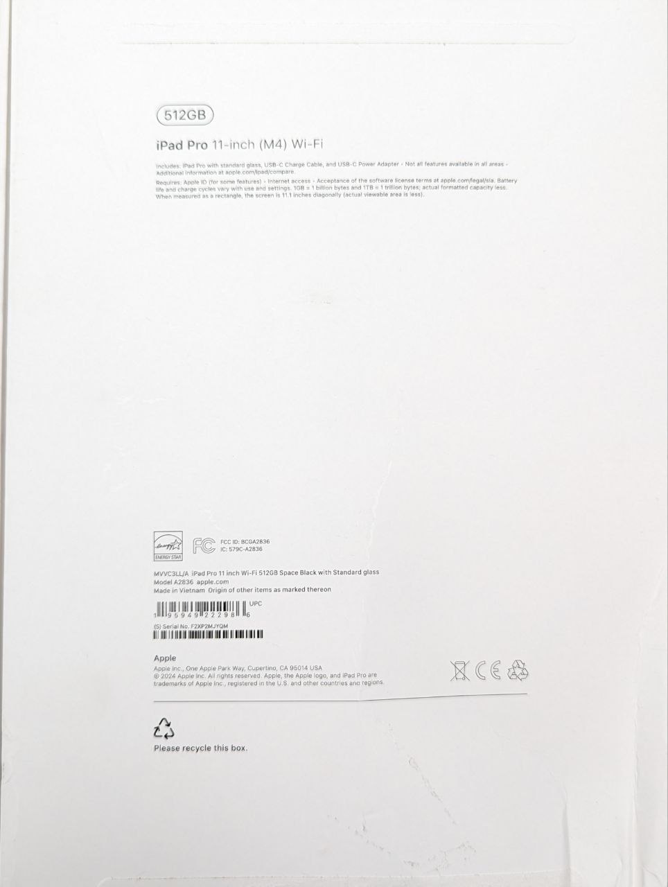 thumb Apple iPad Pro 11" M4 512GB WI-FI Czarny |OUTLET (Powystawowy)