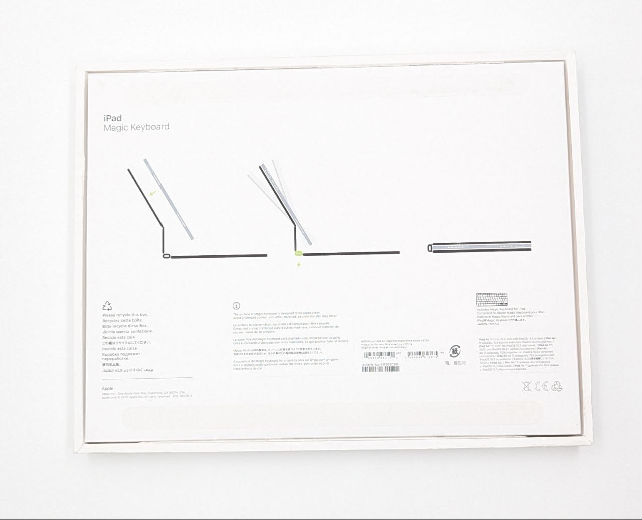 thumb Klawiatura Apple do Apple iPad Air 11 M3/M2 Magic Keyboard biała US| OUTLET (Powystawowy)