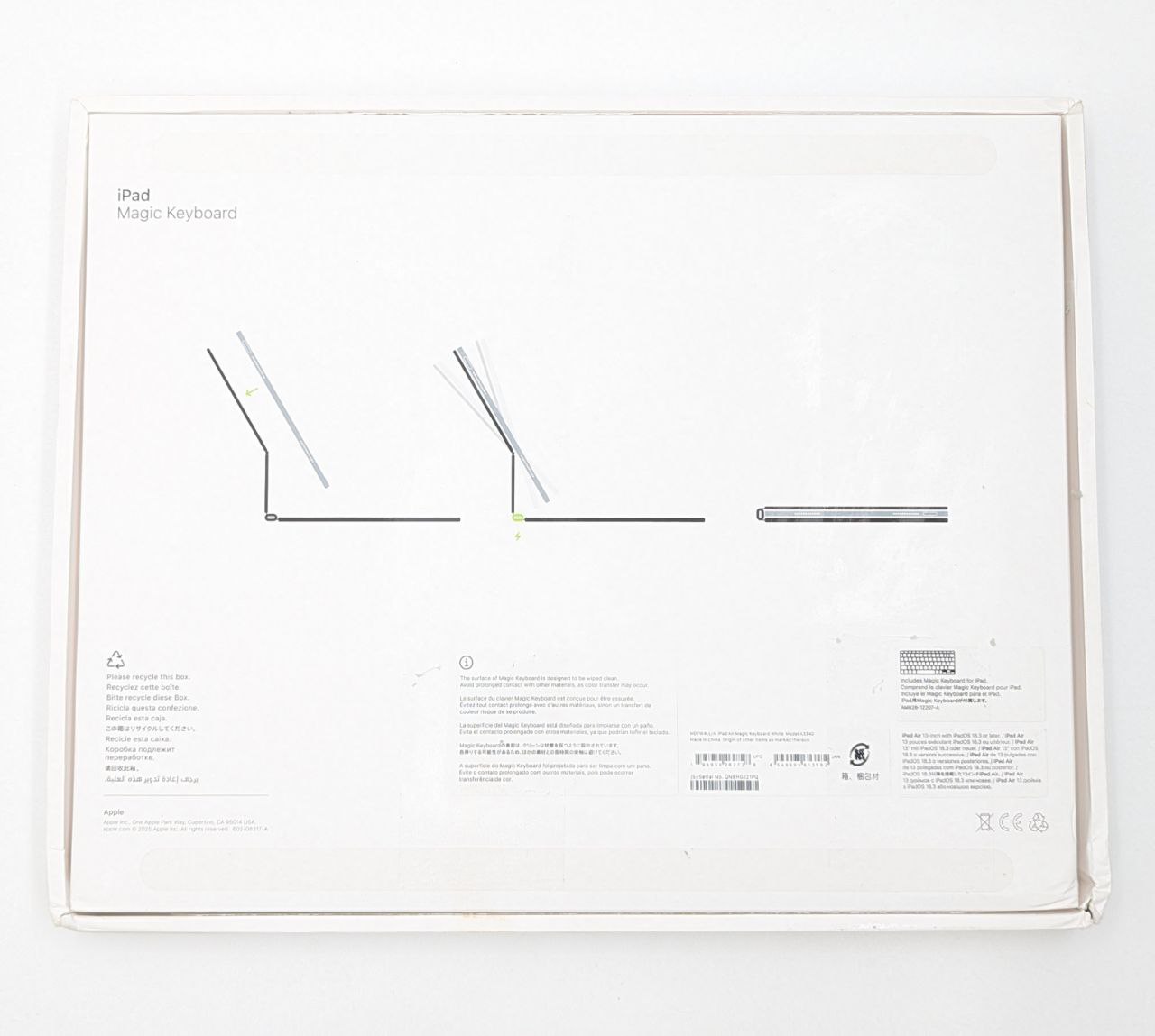 thumb Klawiatura Apple Magic Keyboard 13'' iPad Air M3 M2 biała US (Powystawowy)