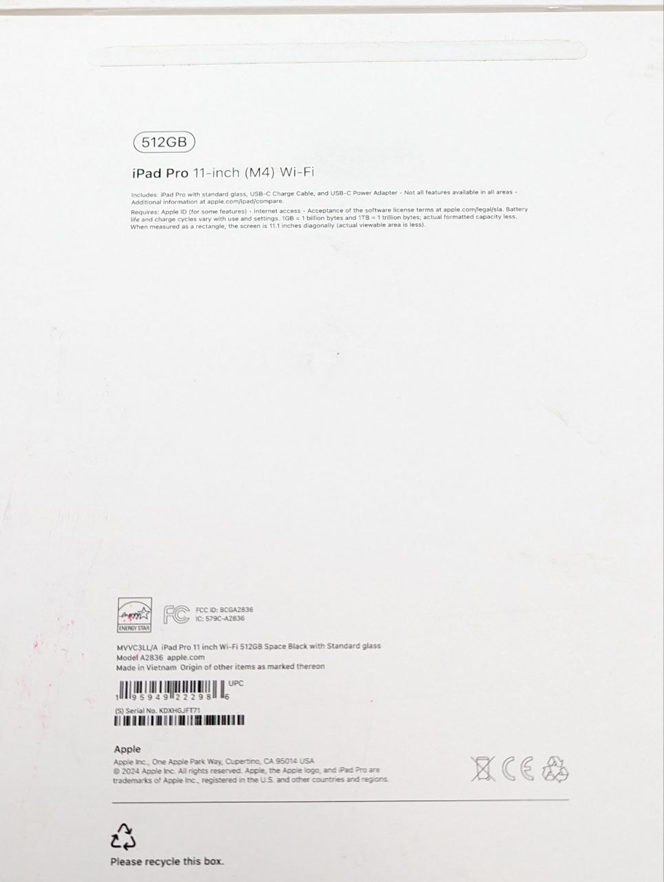 thumb Apple iPad Pro 11" M4 512GB WI-FI Czarny (Powystawowy)
