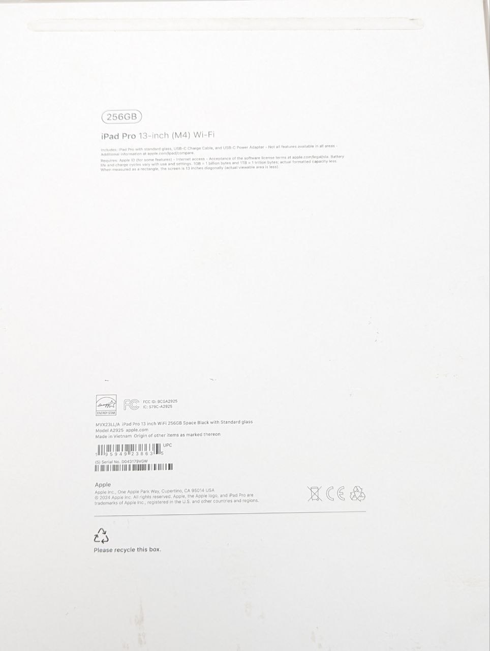 thumb Apple iPad Pro 13" M4 256 GB Czarny WI-FI (Powystawowy)