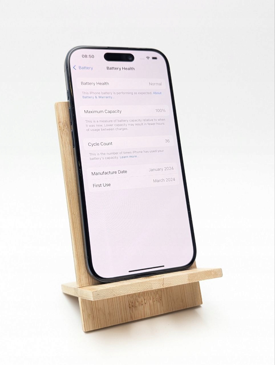 thumb Apple iPhone 15 Pro 128GB niebieski| bateria 100% (Powystawowy)