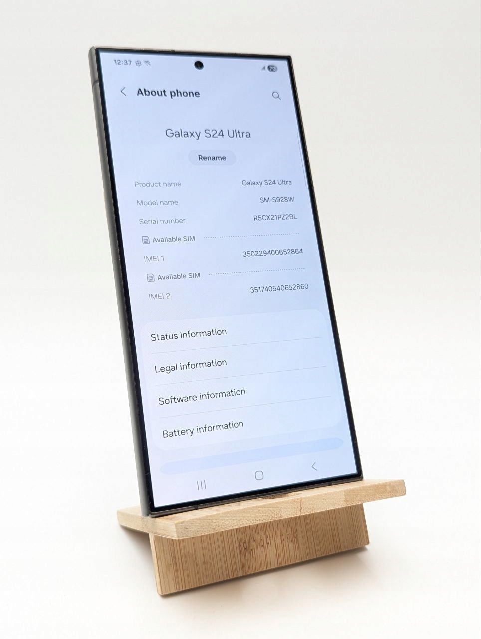 thumb Samsung Galaxy S24 Ultra 256 GB 5G czarny (Używany)