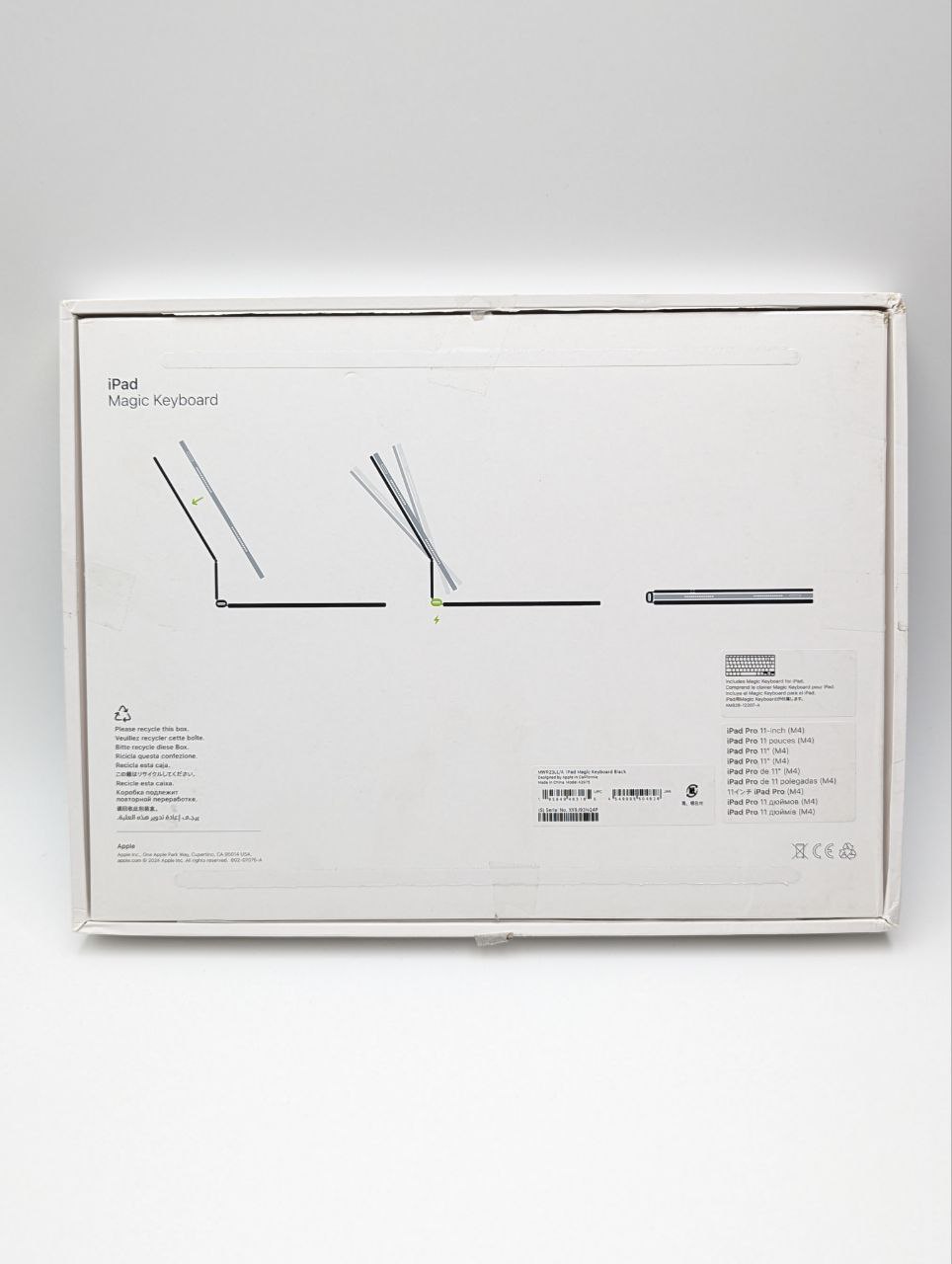 Klawiatura Apple do Apple iPada Pro M4 11 Magic Keyboard czarna USA (Powystawowy)