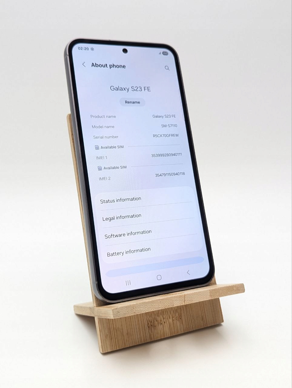 thumb Samsung Galaxy S23 FE 256 GB szary (Powystawowy)