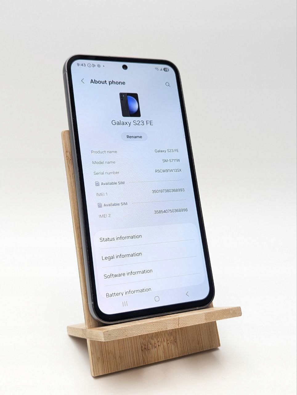 thumb Samsung Galaxy S23 FE 128 GB szary (Używany)