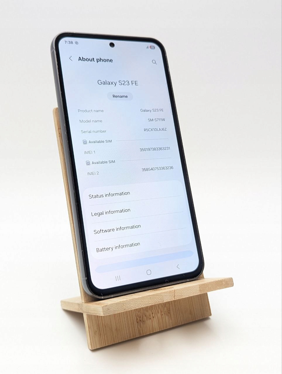 thumb Samsung Galaxy S23 FE 128 GB szary (Używany)