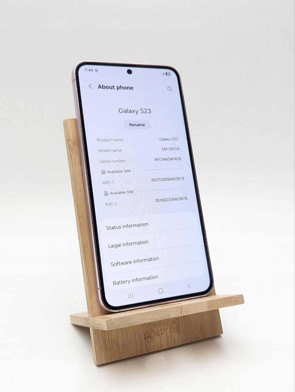 thumb Samsung Galaxy S23 128 GB różowy (Używany)