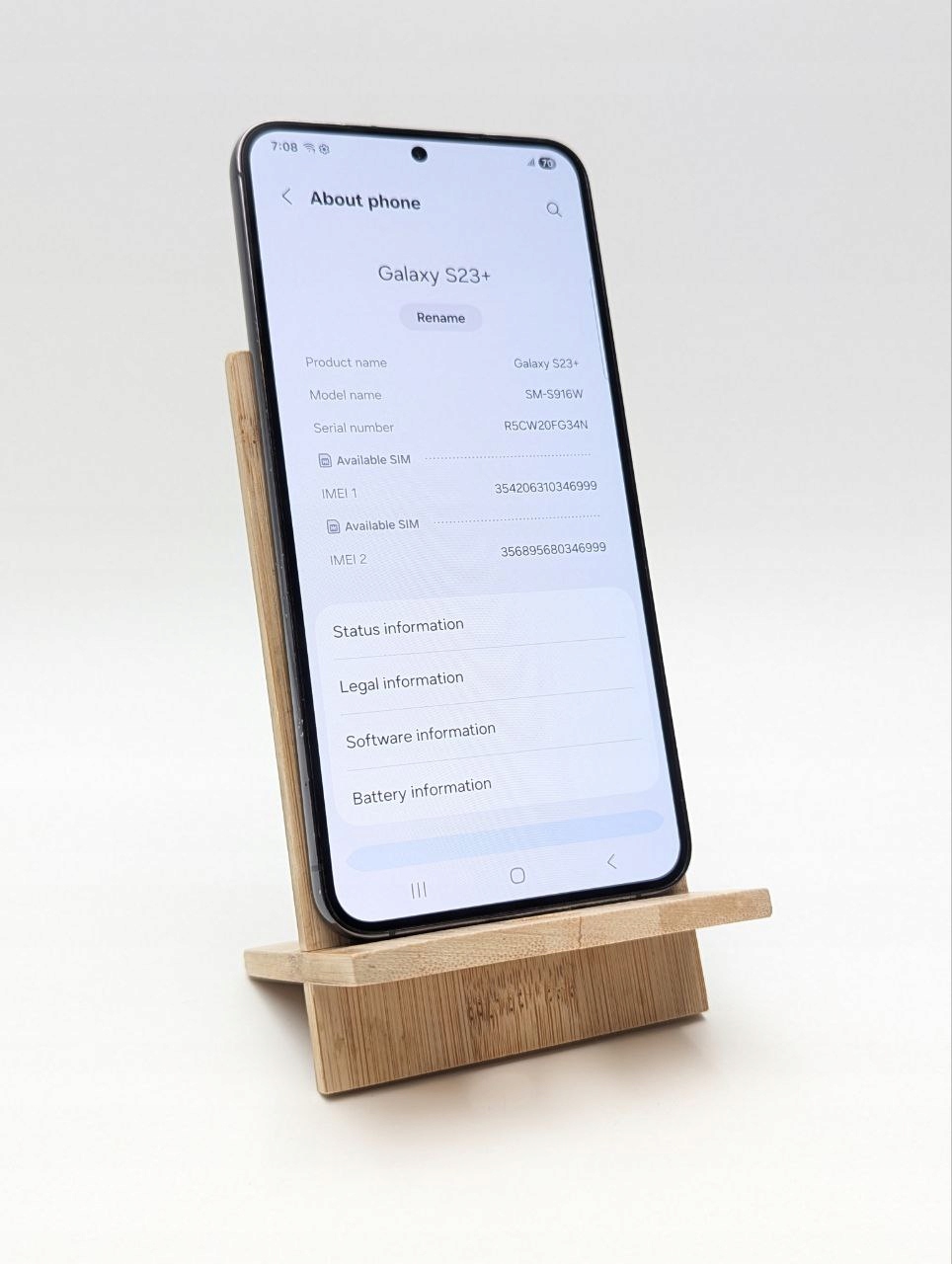 thumb Samsung Galaxy S23 Plus 256 GB czarny (Używany)