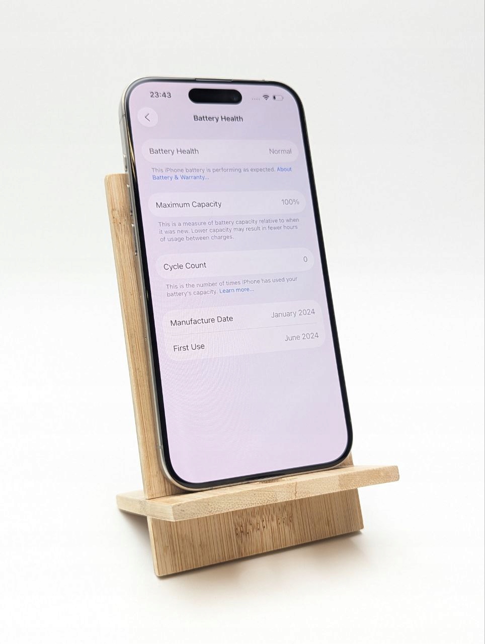 thumb Apple iPhone 15 Pro 256 GB szary | bateria 100% (Powystawowy)