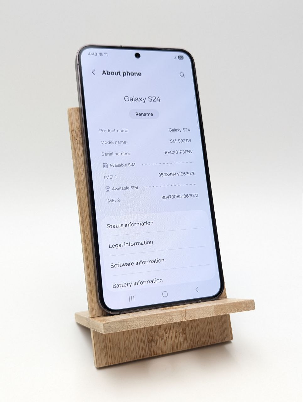 thumb Samsung Galaxy S24 256 GB czarny (Powystawowy)