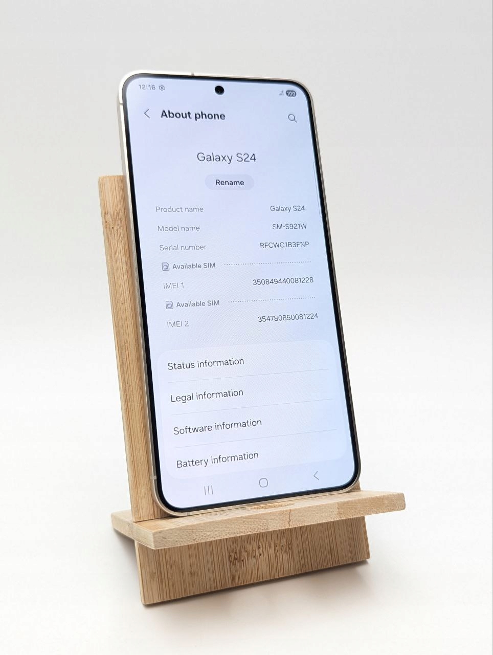 thumb Samsung Galaxy S24 128GB Żółty (Powystawowy)