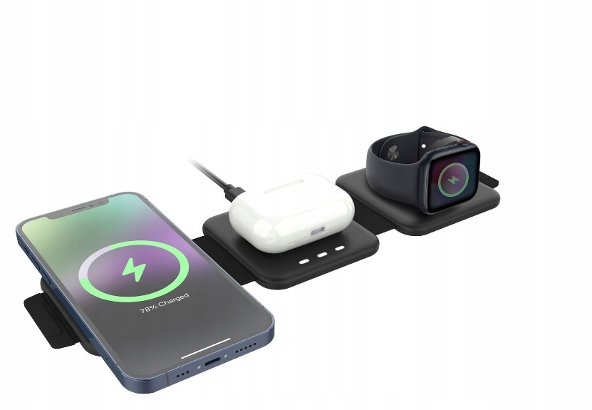 thumb Bezprzewodowa podkładka ładująca MyCharge 3-in-1 Wireless Charging Pad (Powystawowy)