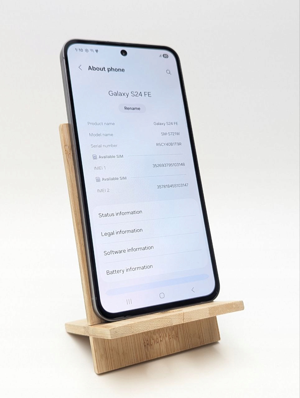 thumb Smartfon Samsung Galaxy S24 FE 8 GB / 128 GB 5G czarny (Powystawowy)
