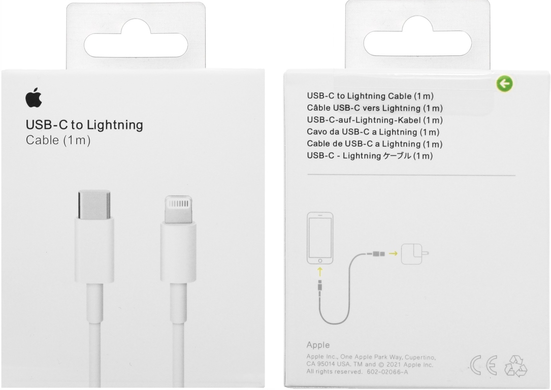 thumb Kabel Apple USB typ C - Apple Lightning 1 m biały (Powystawowy)