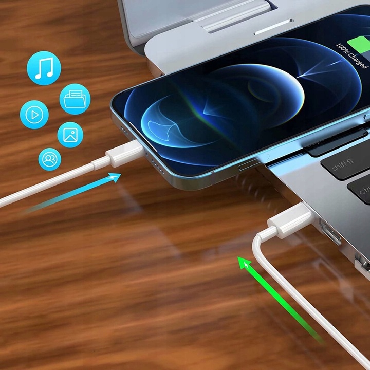 thumb Kabel Apple USB - Apple Lightning 1 m biały (Powystawowy)