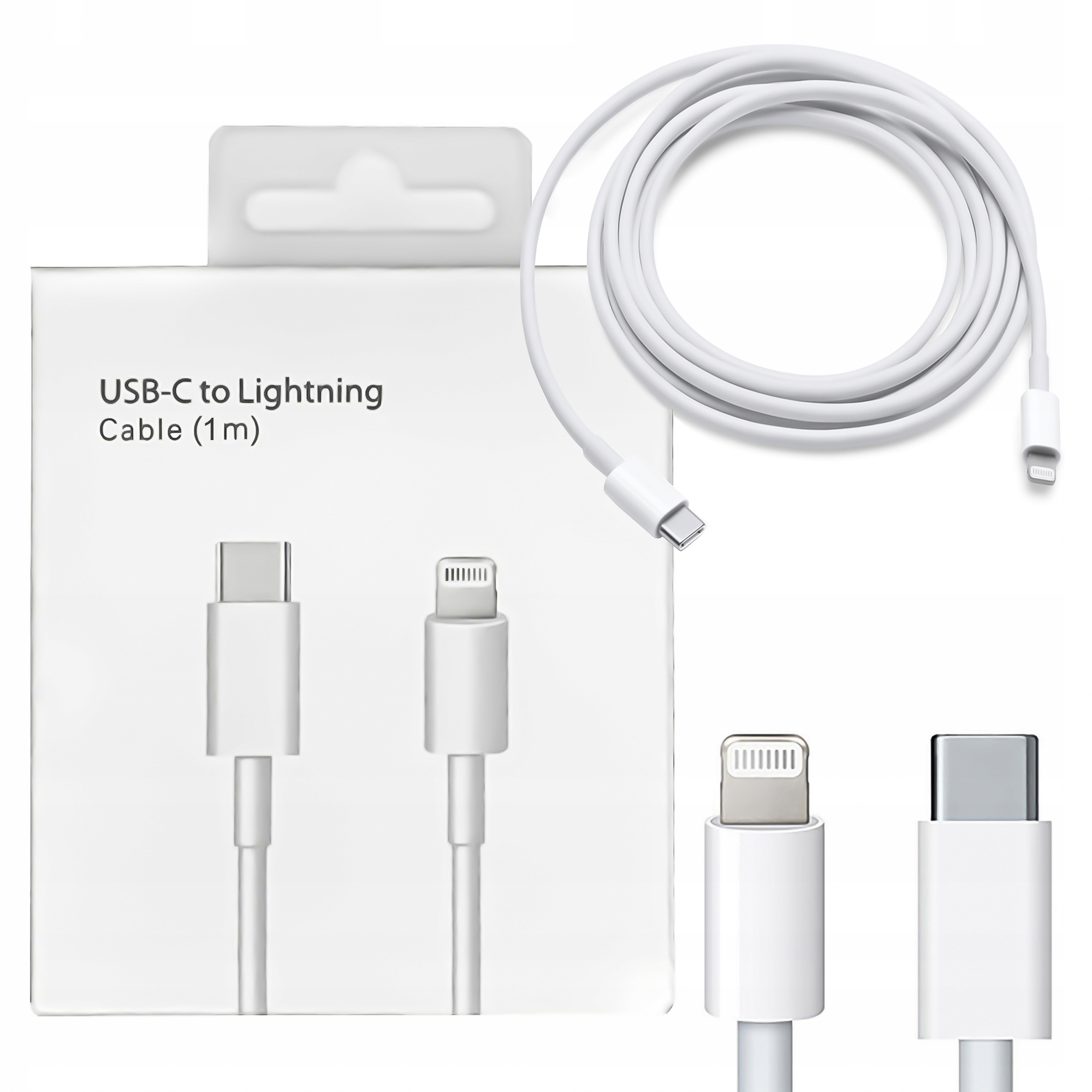 thumb Kabel Apple USB - Apple Lightning 1 m biały (Powystawowy)