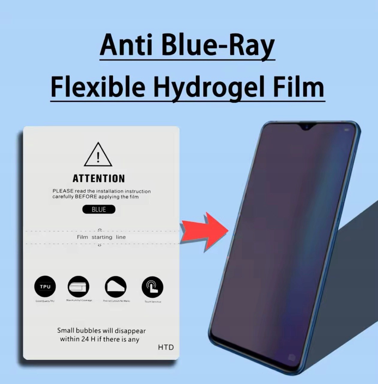 thumb Montaż folii hybrydowej na przód i tył telefonu na iPhone Samsung Pixel