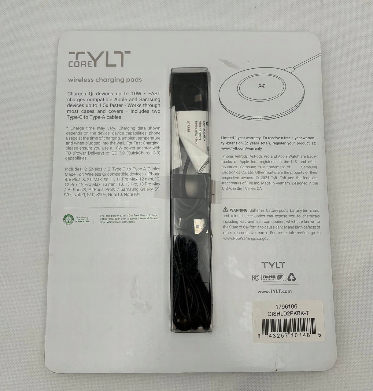 thumb Bezprzewodowa Ładowarka TYLT Shield ( 2szt) (Nowy z defektem)