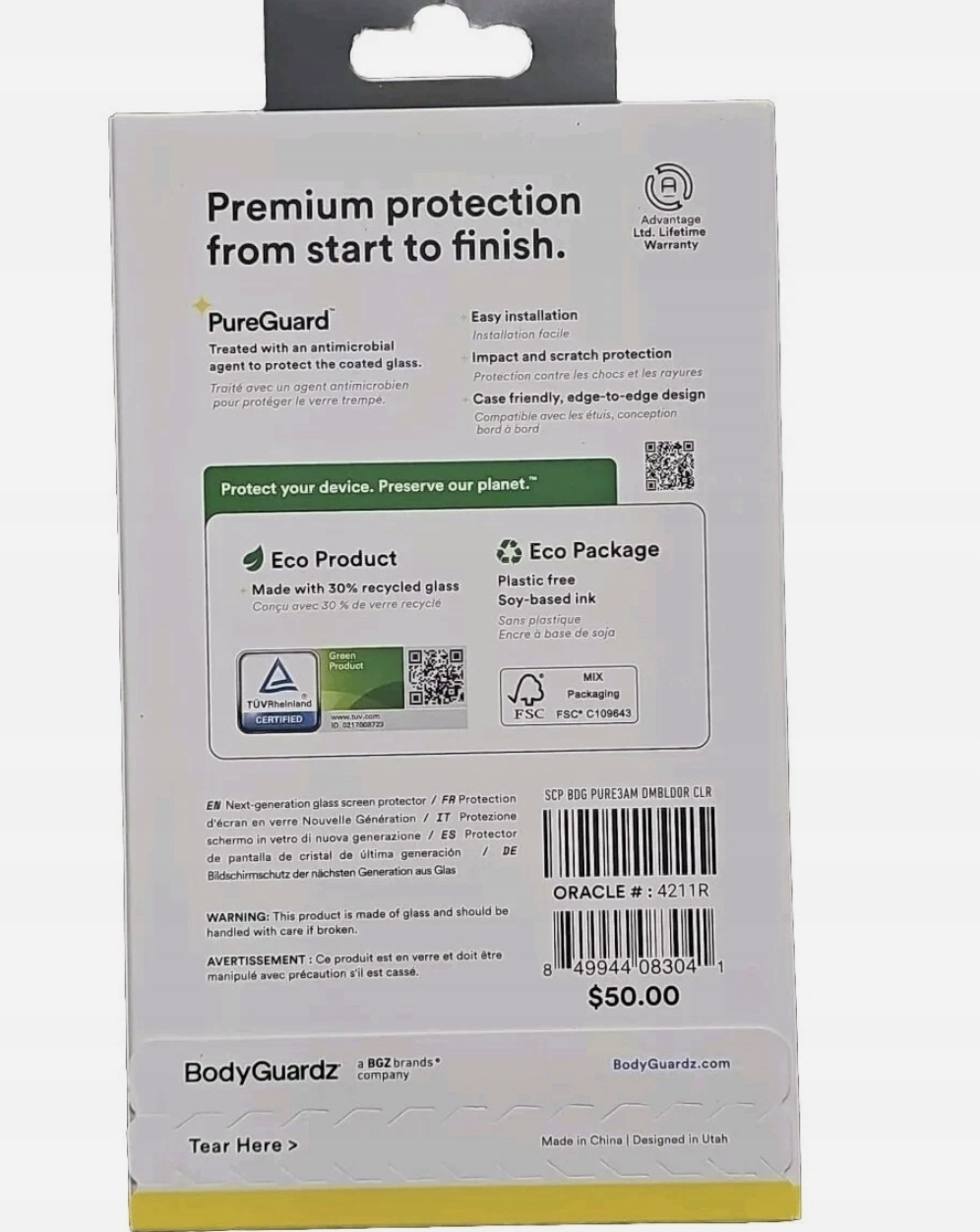 thumb Szkło hartowane do Apple iPhone 14 Pro Max BodyGuardz Pure 3