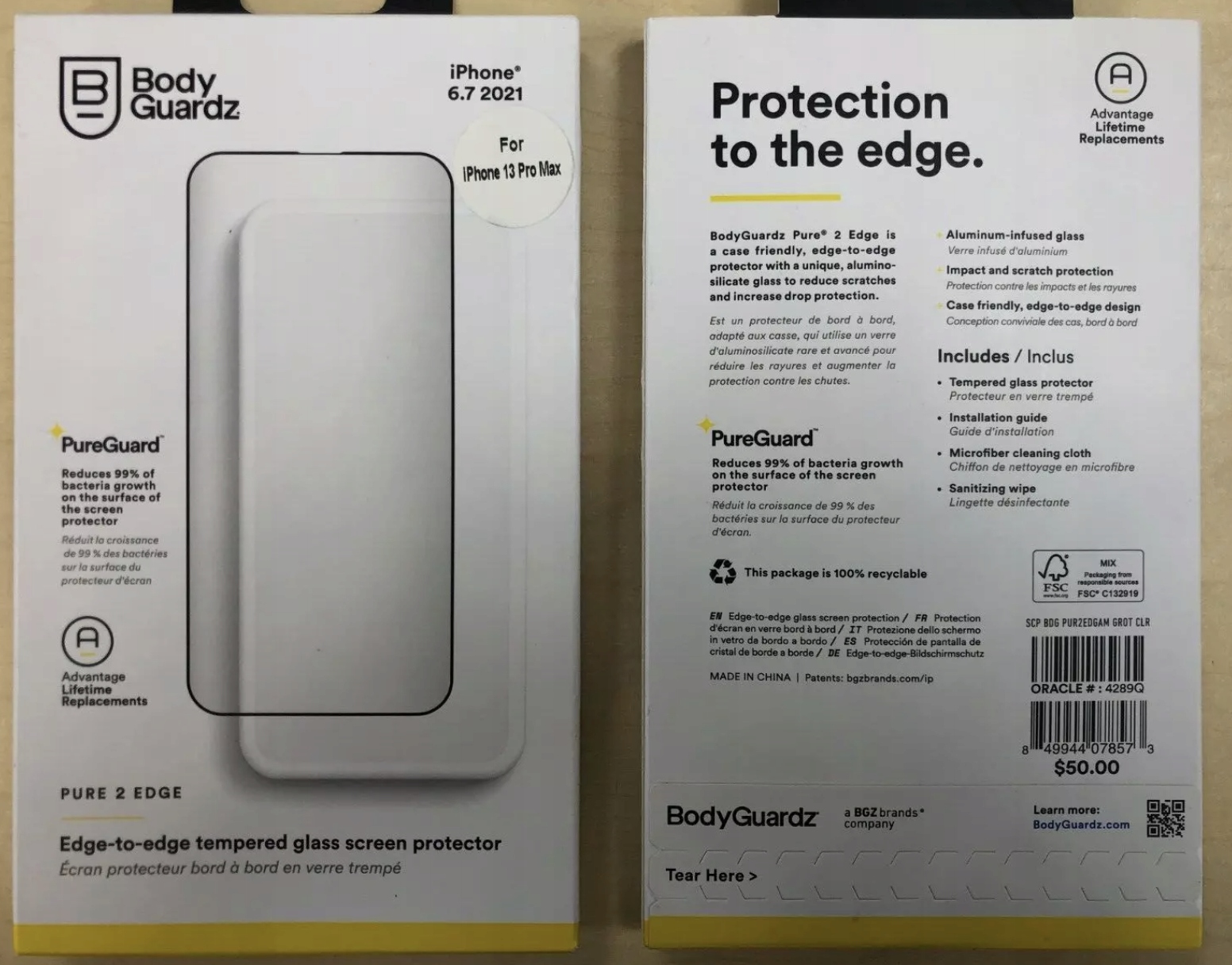 thumb Szkło hartowane BodyGuardz Pure 2 Edge do iPhone 13 Pro Max