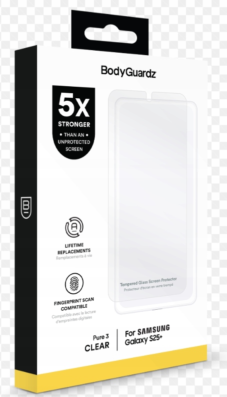thumb Szkło hartowane BodyGuardz Pure 3 do Samsung Galaxy S25 Plus