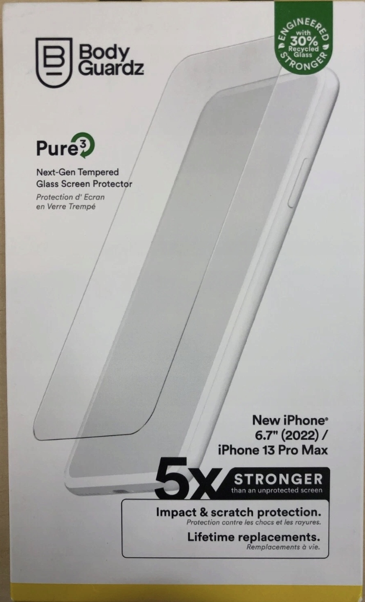 thumb Szkło hartowane BodyGuardz Pure 3 do iPhone 14 Plus/iPhone 13 Pro Max