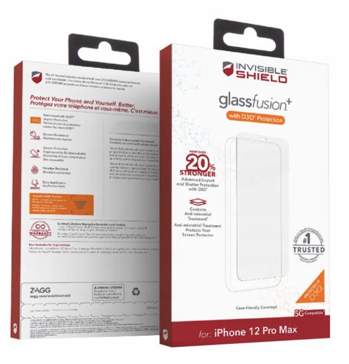 thumb Szkło hartowane Zagg Invisible Shield do iPhone 12 Pro Max